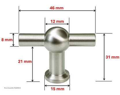 Furniture knob silver-6600