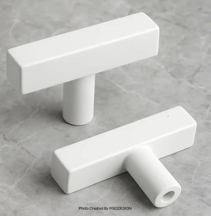 Furniture knob white-2700