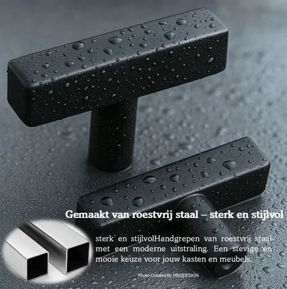 Meubelknop zwart-2700