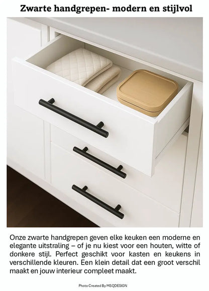 Handgreep zwart-4000